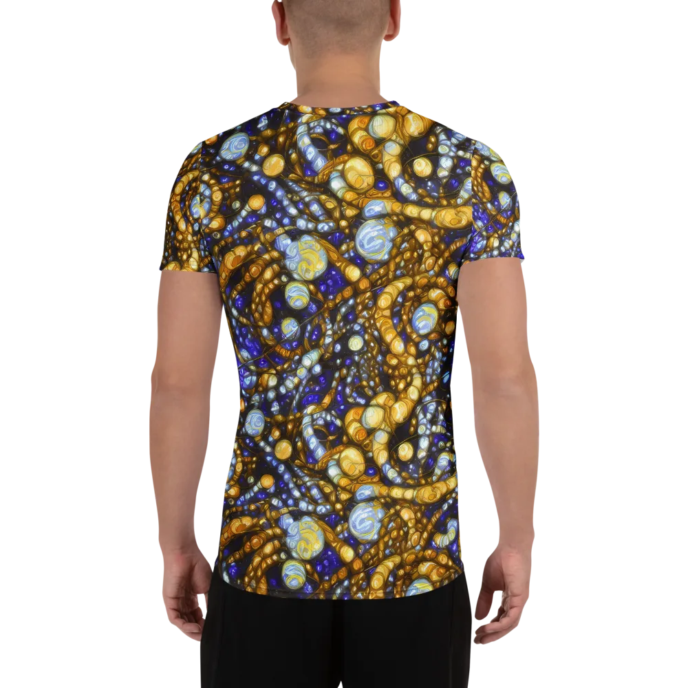 Molten Cobalt on Men's Athletic T-Shirt — Back