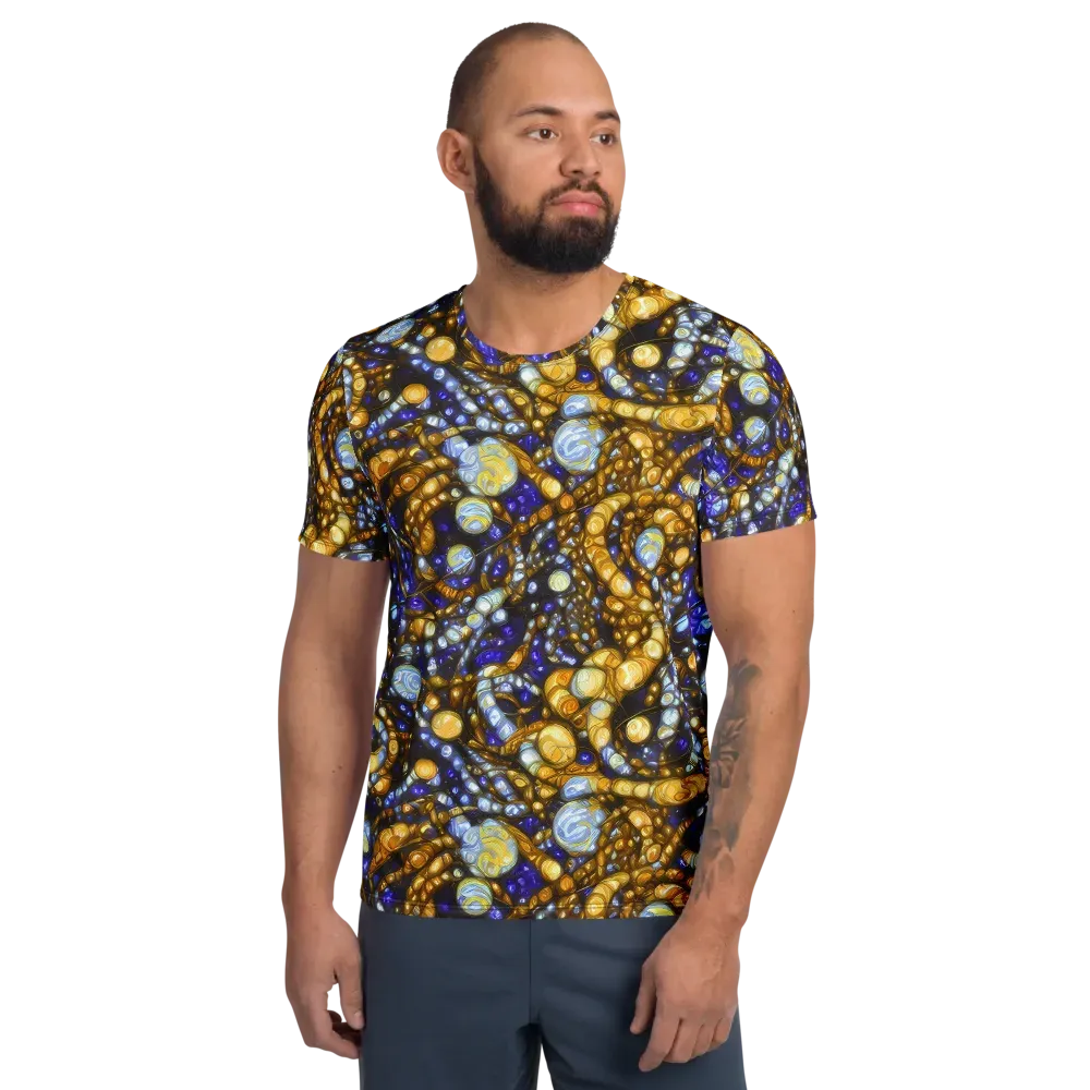 Molten Cobalt on Men's Athletic T-Shirt — Front