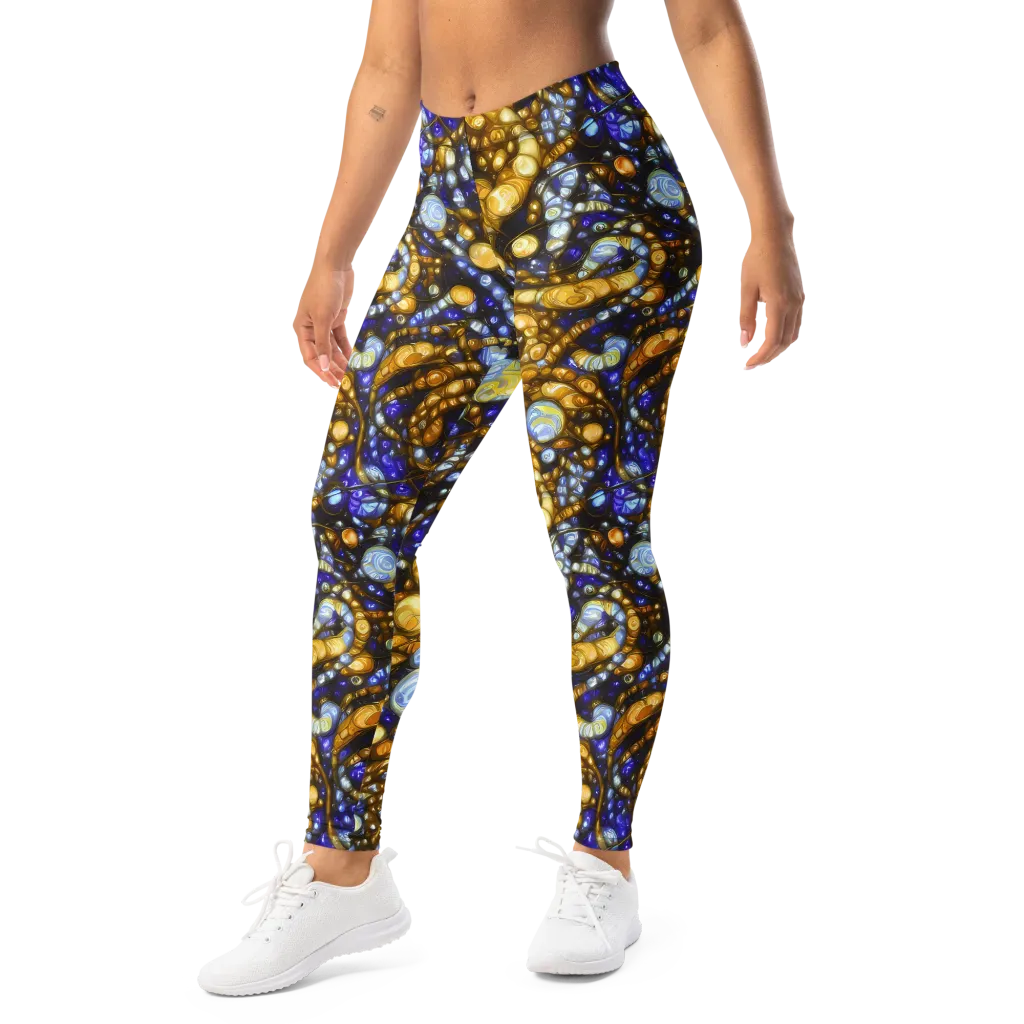 Molten Cobalt on Leggings — Left Front