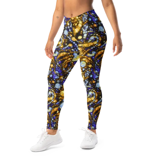 Molten Cobalt on a Leggings