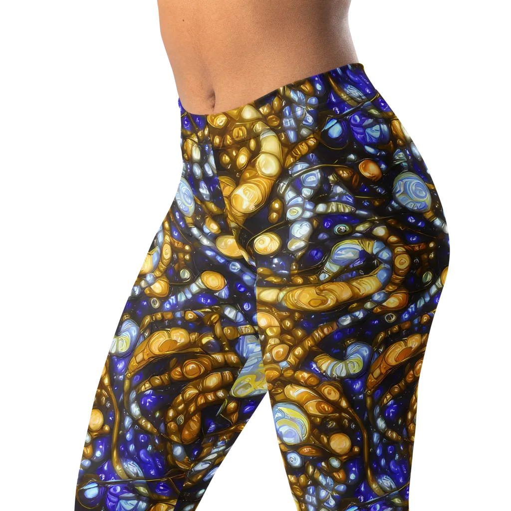 Molten Cobalt on Leggings — Left Front