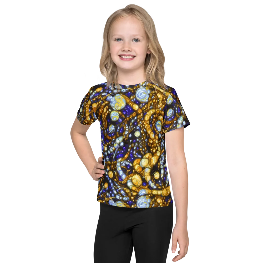 Molten Cobalt on Kids Crew Neck T-Shirt — Front