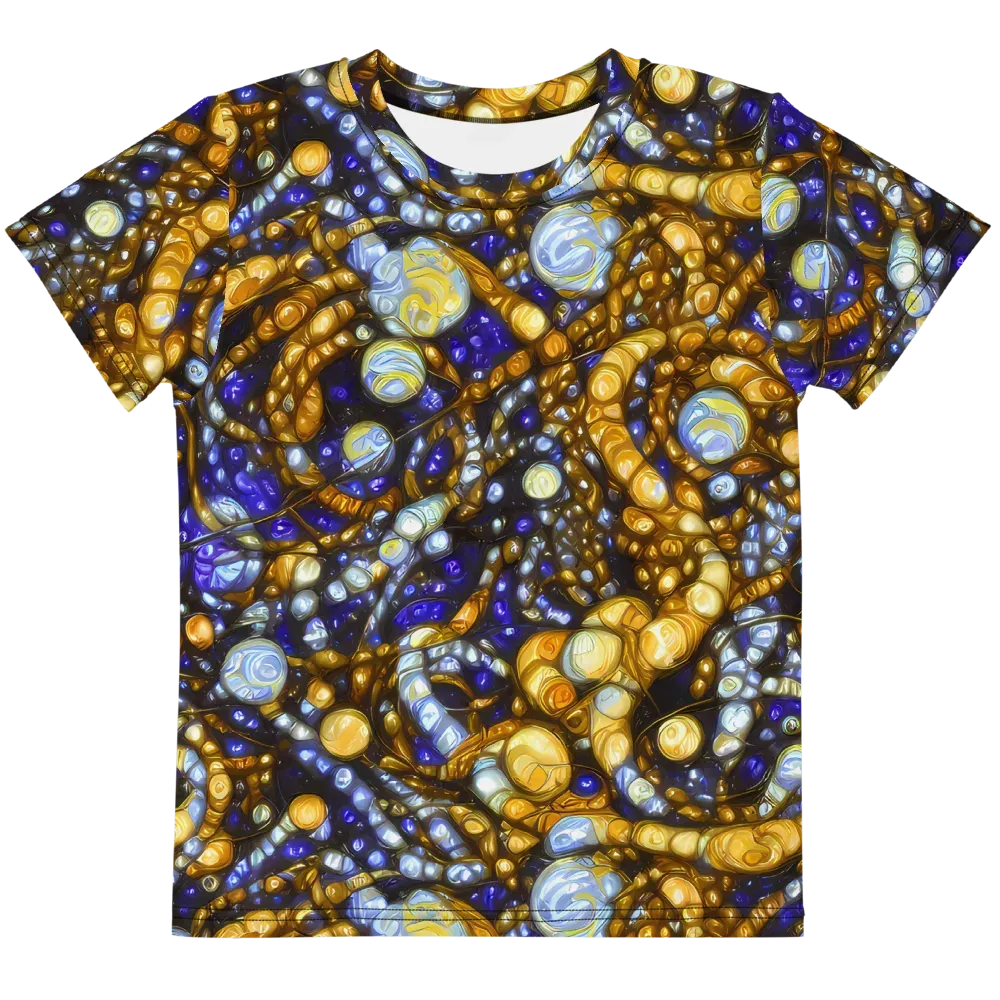 Molten Cobalt on Kids Crew Neck T-Shirt — Front