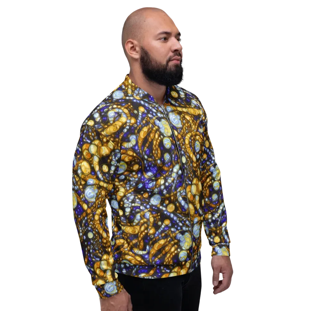 Molten Cobalt on Bomber Jacket — Right