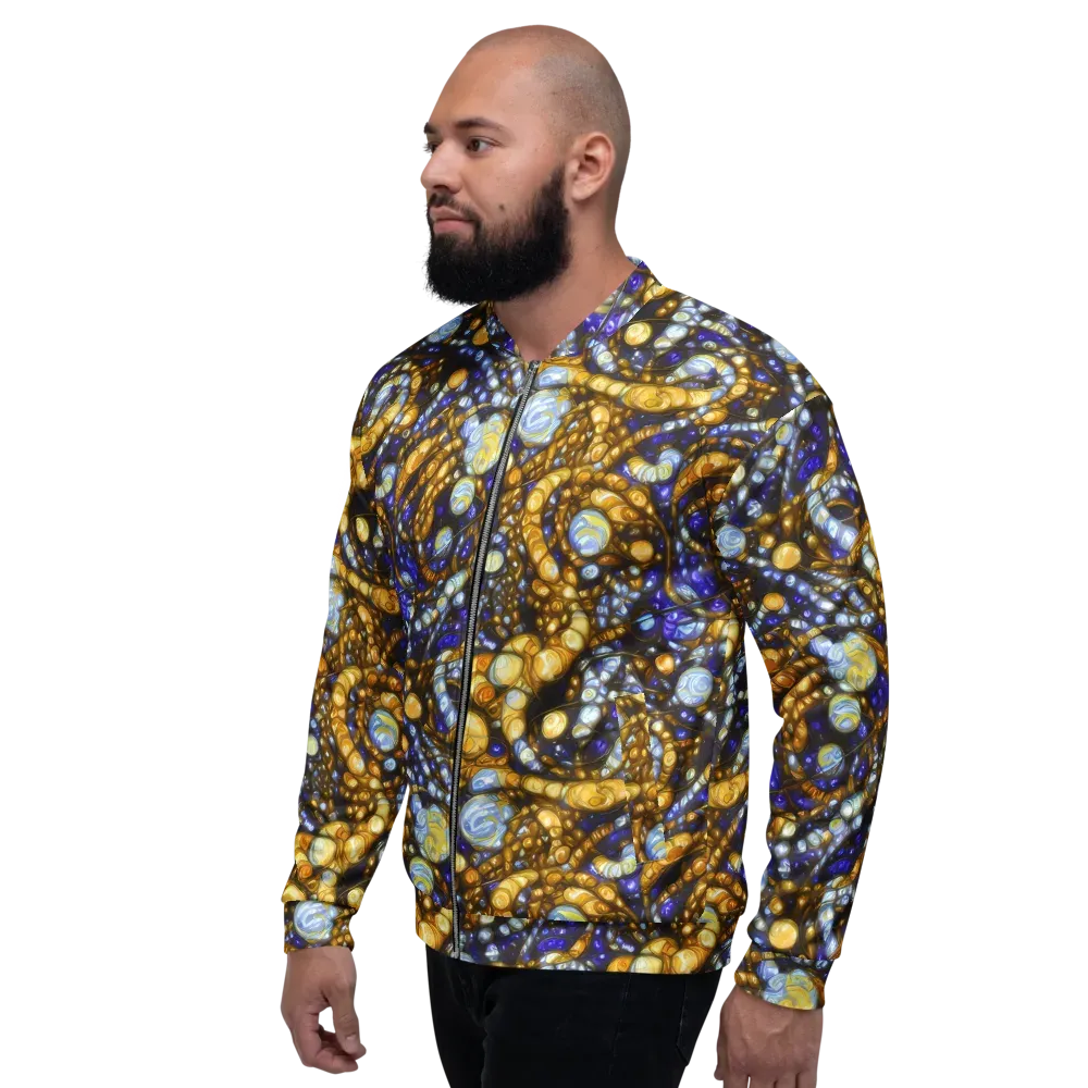 Molten Cobalt on Bomber Jacket — Left