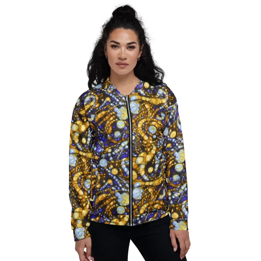 Molten Cobalt on Bomber Jacket — Front