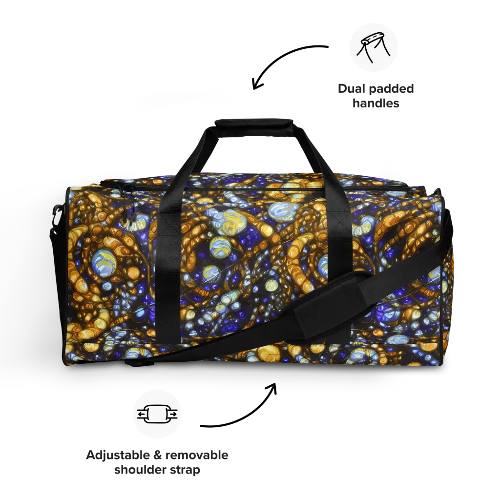 Molten Cobalt on Duffle Bag — Front