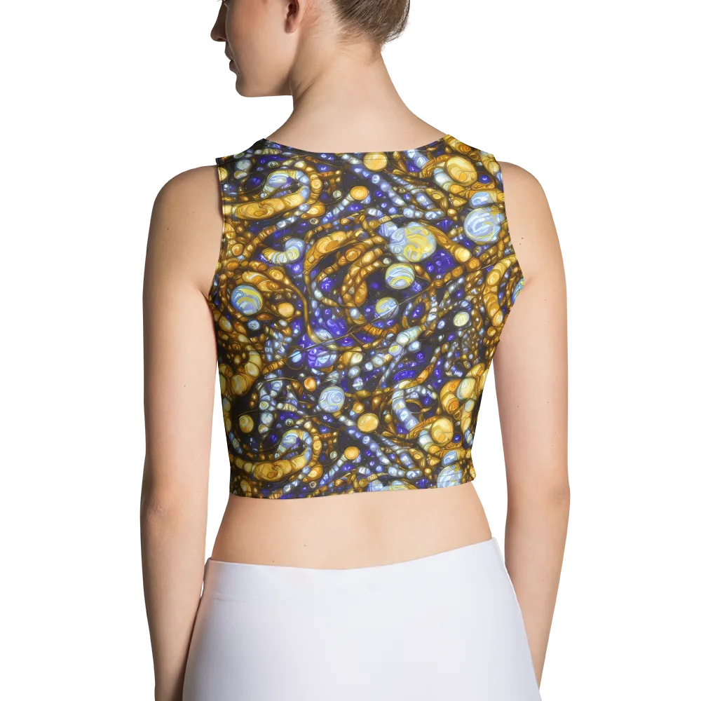 Molten Cobalt on Crop Top — Back