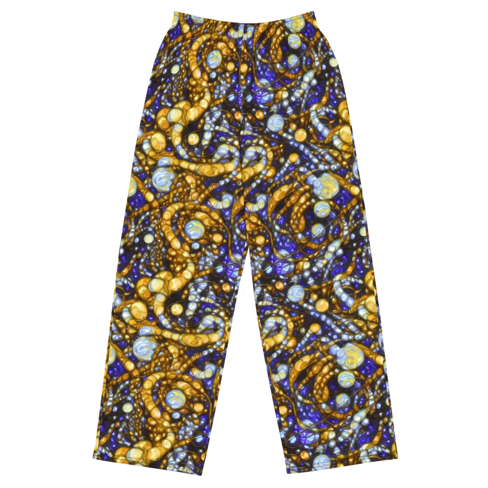 Molten Cobalt on Wide-Leg Pants — Front