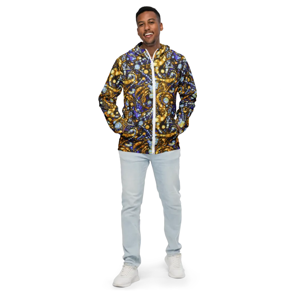 Molten Cobalt on Men's Windbreaker — Front