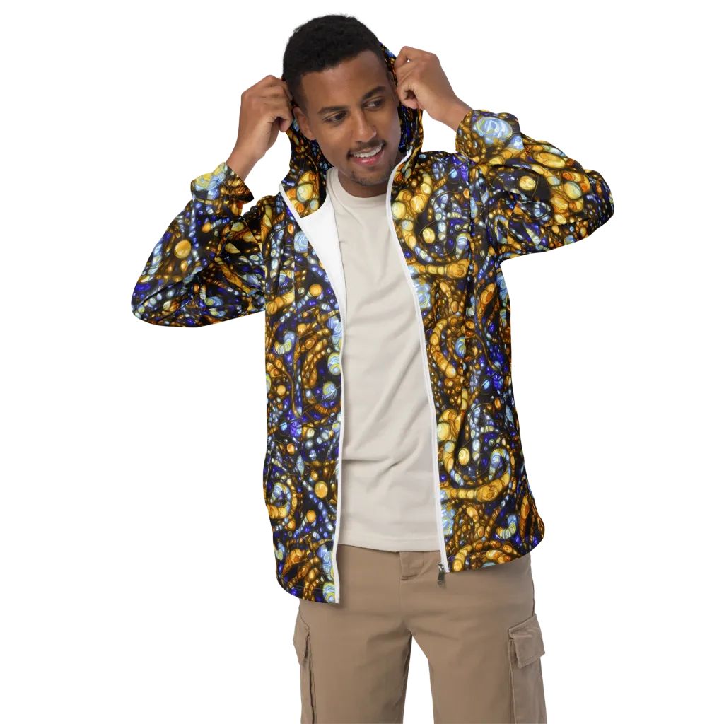 Molten Cobalt on Men's Windbreaker — Front