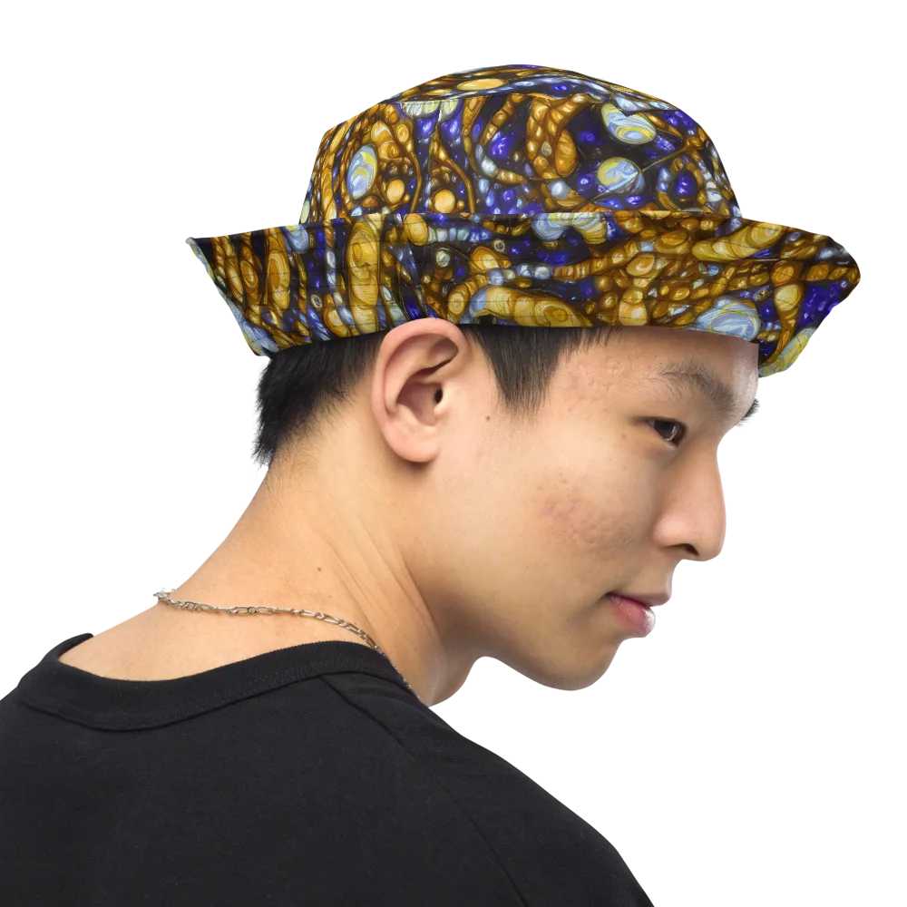 Molten Cobalt on Reversible Bucket Hat — Right Outside