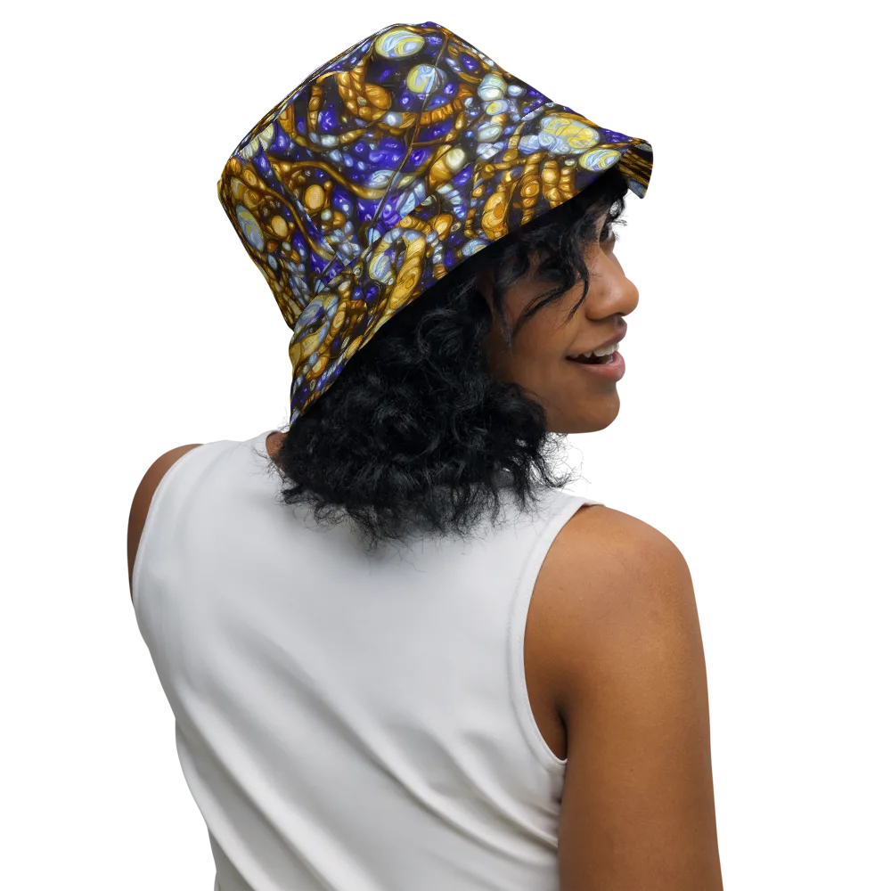 Molten Cobalt on Reversible Bucket Hat — Right Outside