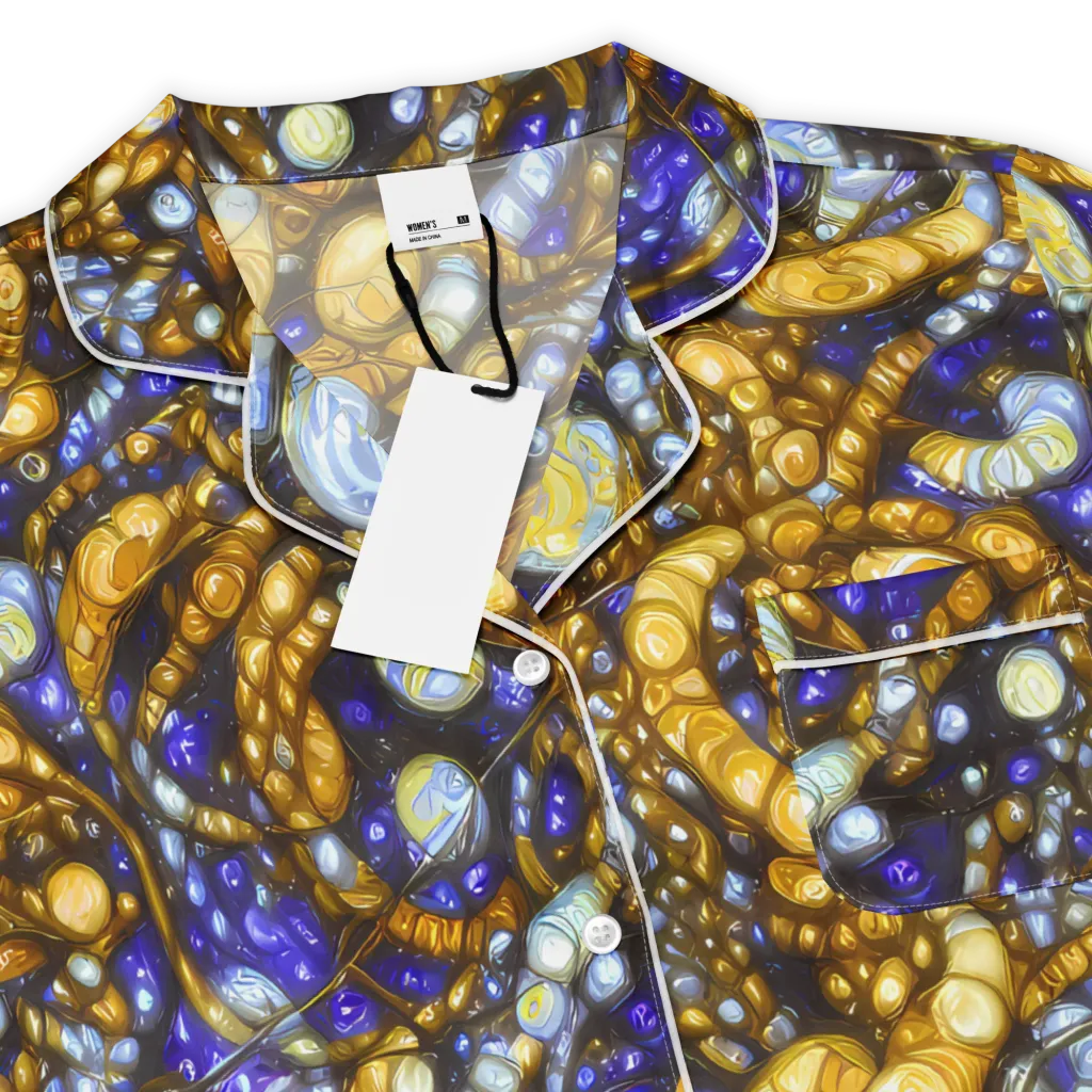 Molten Cobalt on Women's Short Sleeve Pajama Top — Product details