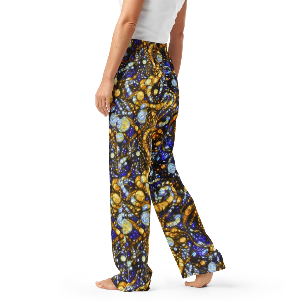 Molten Cobalt on Women's Pajama Pants — Left