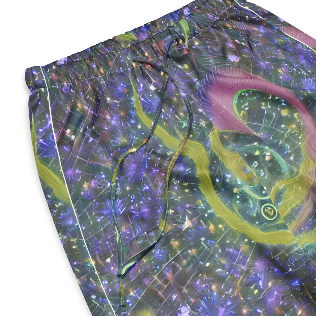 Neon Garden Grid on Women's Pajama Pants — Product details