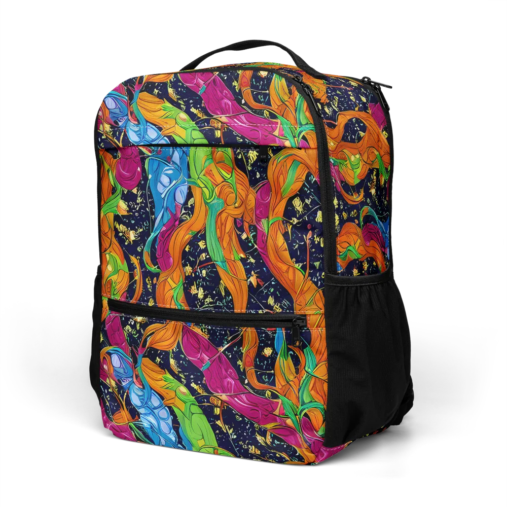 Tropical Static on Utility Backpack — Left Front