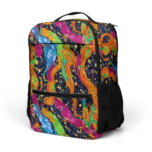 Tropical Static on a Utility Backpack
