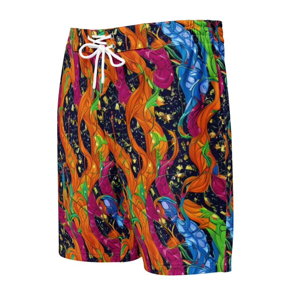 Tropical Static on Men's Board Shorts — Front