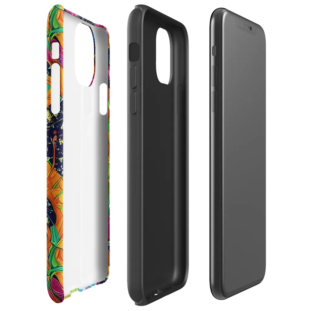 Tropical Static on Tough Case for iPhone® — Right