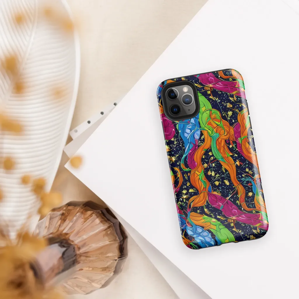 Tropical Static on Tough Case for iPhone® — Front