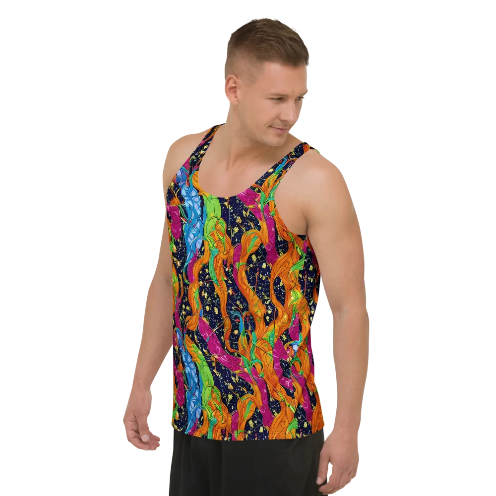 Tropical Static on Men's Tank Top — Left Front
