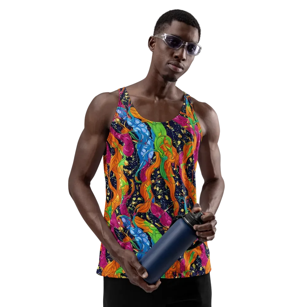 Tropical Static on Men's Tank Top — Front