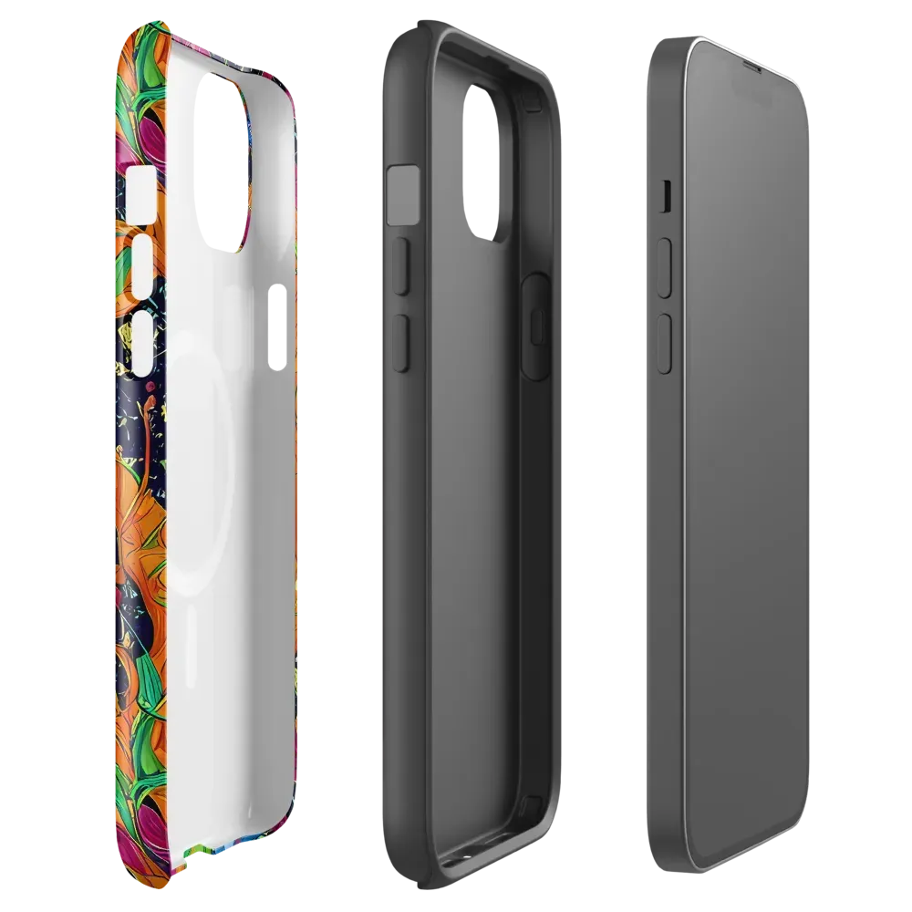 Tropical Static on MagSafe Tough Case for iPhone® — Front
