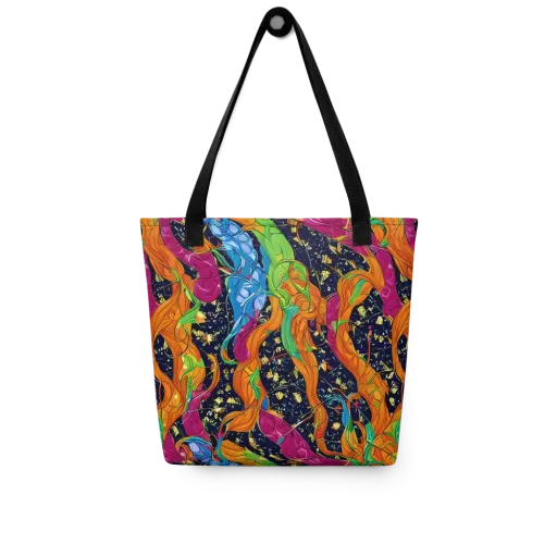 Tropical Static on a Tote Bag