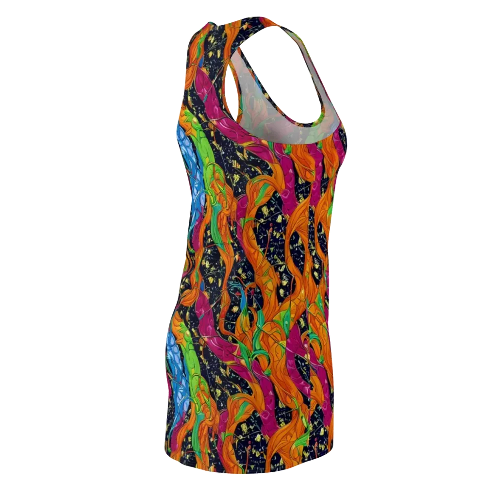 Tropical Static on Racerback Dress — Back Side