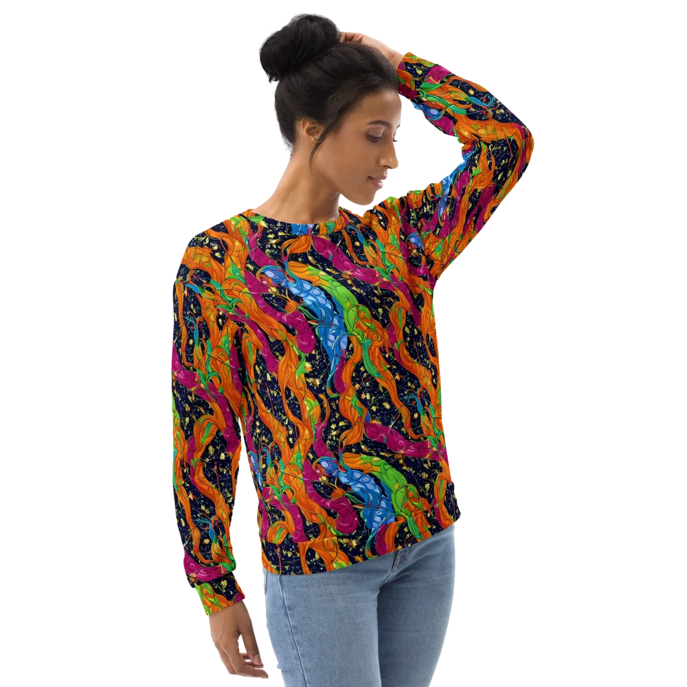 Tropical Static on Sweatshirt — Right Front