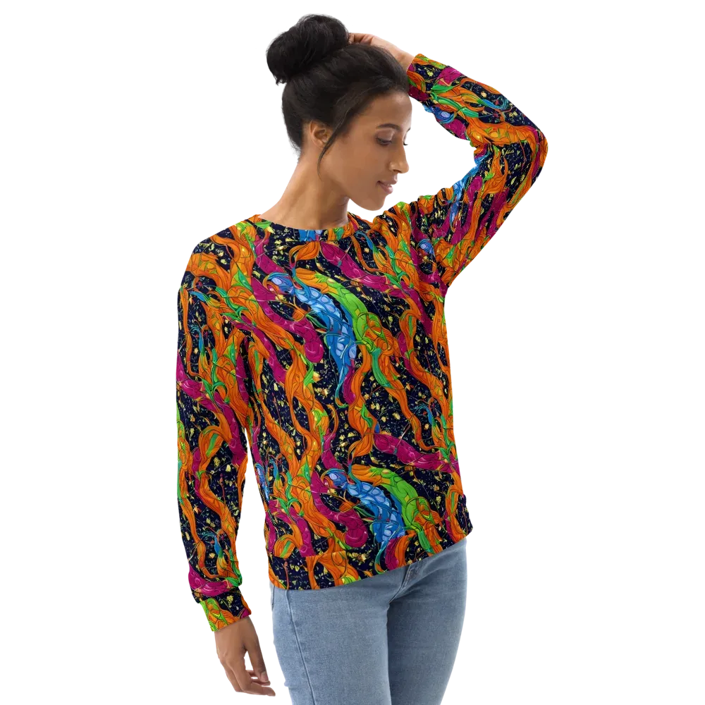 Tropical Static on Sweatshirt — Right Front