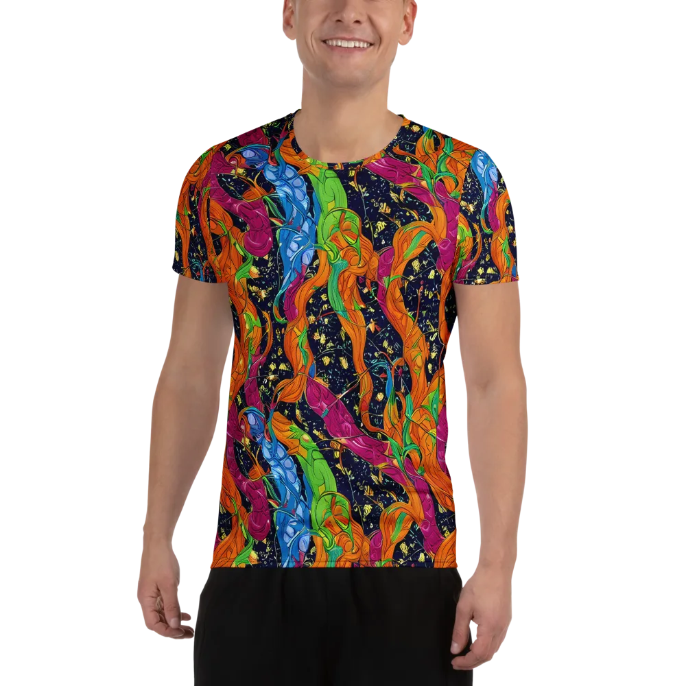 Tropical Static on Men's Athletic T-Shirt — Front