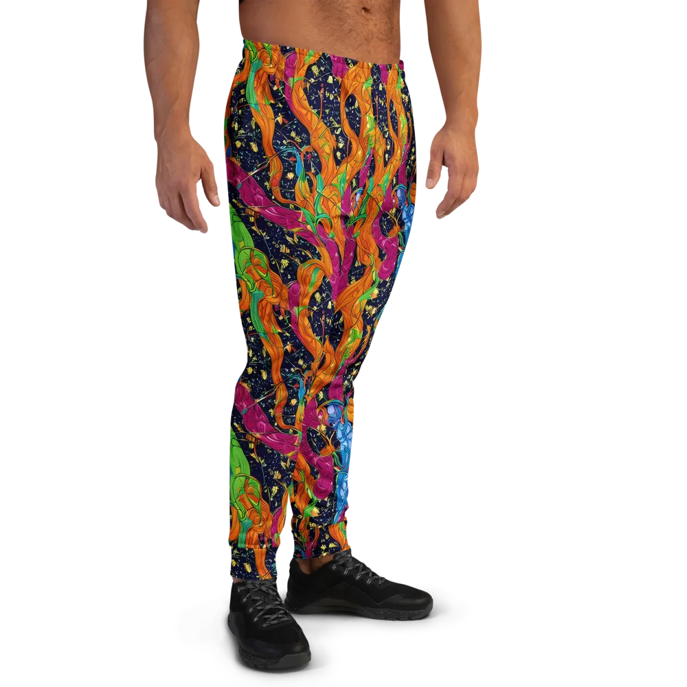 Tropical Static on Men's Joggers — Right