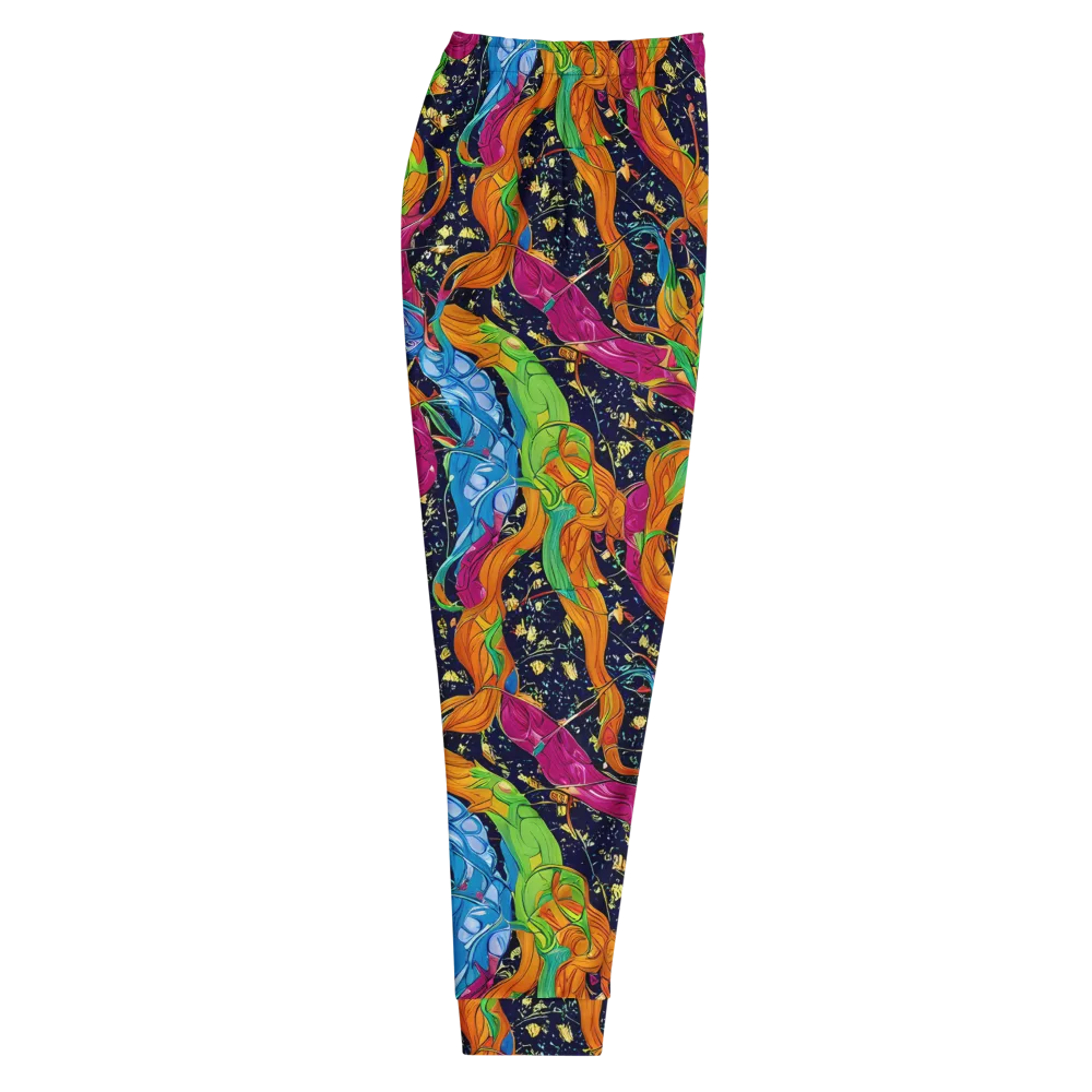 Tropical Static on Men's Joggers — Right