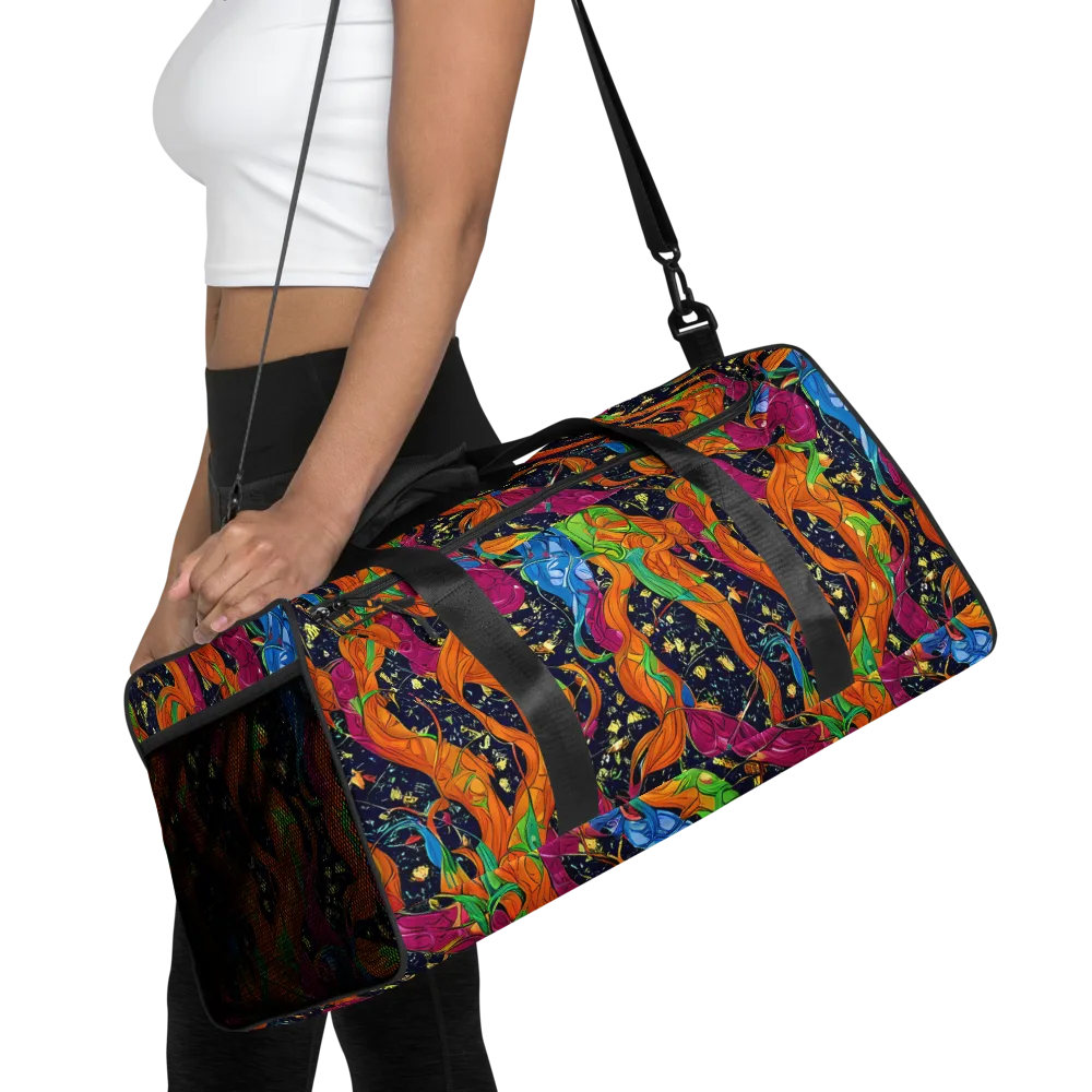 Tropical Static on Duffle Bag — Front