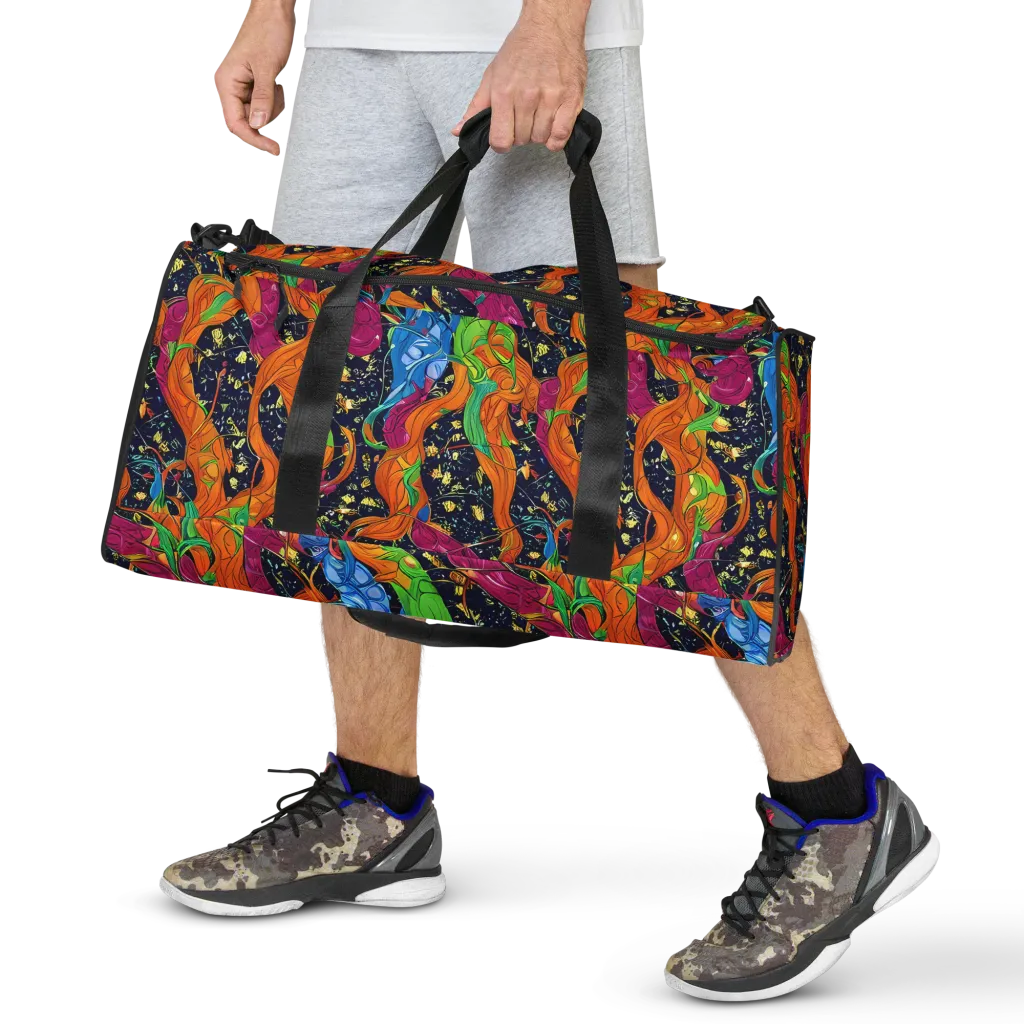 Tropical Static on Duffle Bag — Front