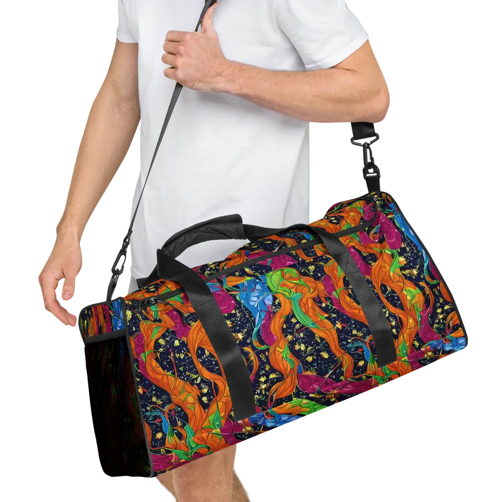 Tropical Static on Duffle Bag — Right Front