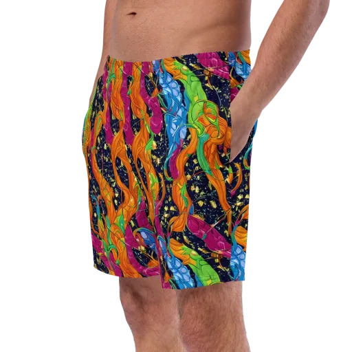Tropical Static on a Swim Trunks