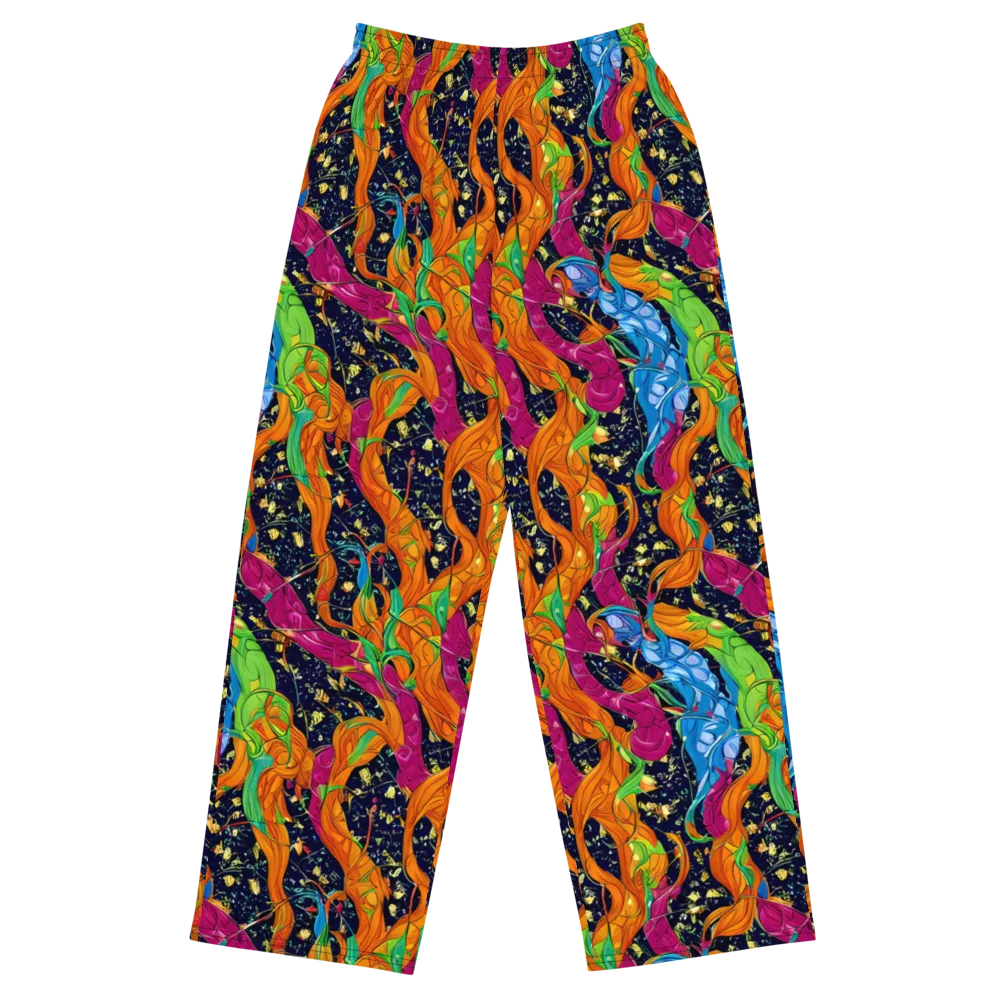 Tropical Static on Wide-Leg Pants — Front