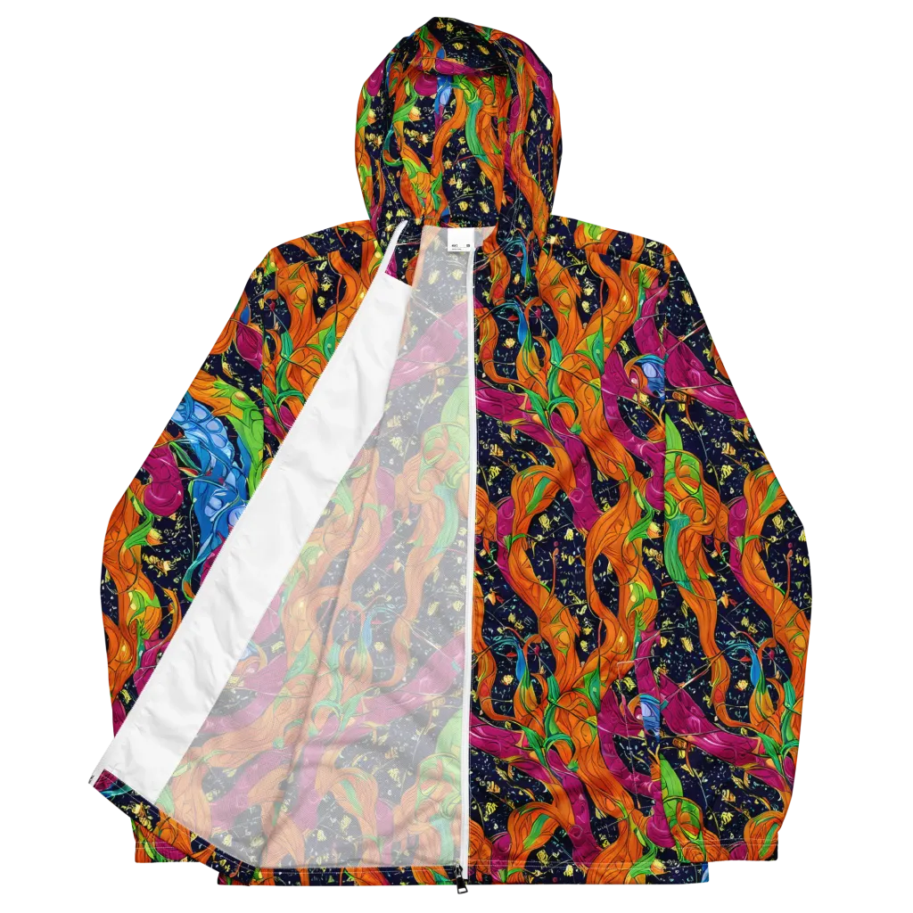 Tropical Static on Men's Windbreaker — Front