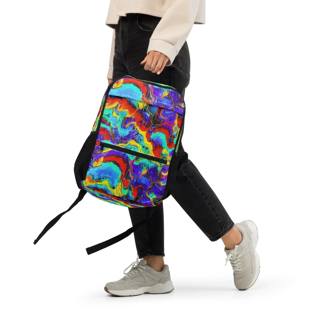 Rainbow Riptide on Utility Backpack — Front