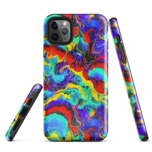 Rainbow Riptide on a Tough Case for iPhone®
