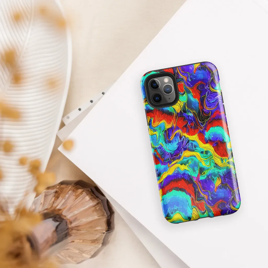 Rainbow Riptide on Tough Case for iPhone® — Front
