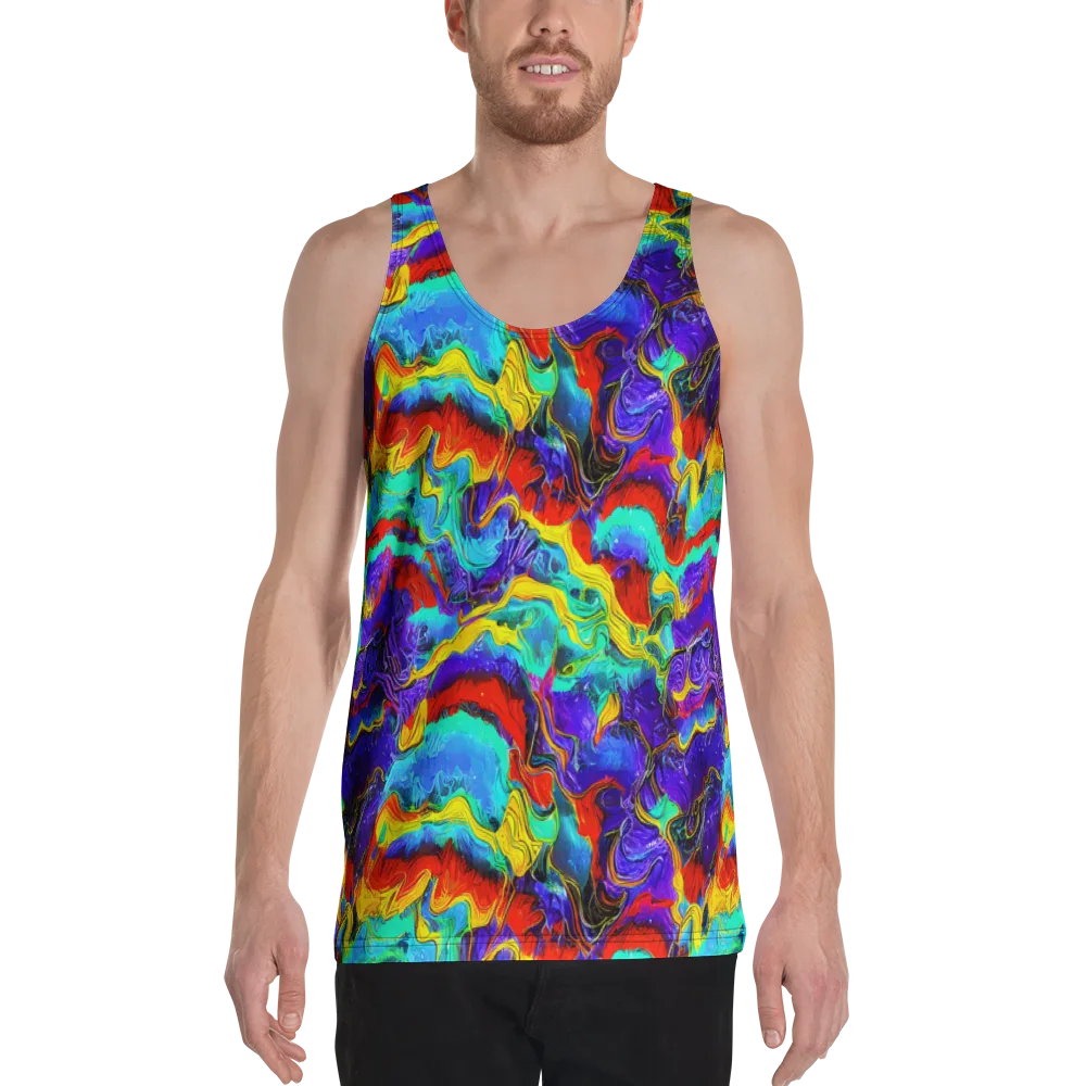 Rainbow Riptide on Men's Tank Top — Front