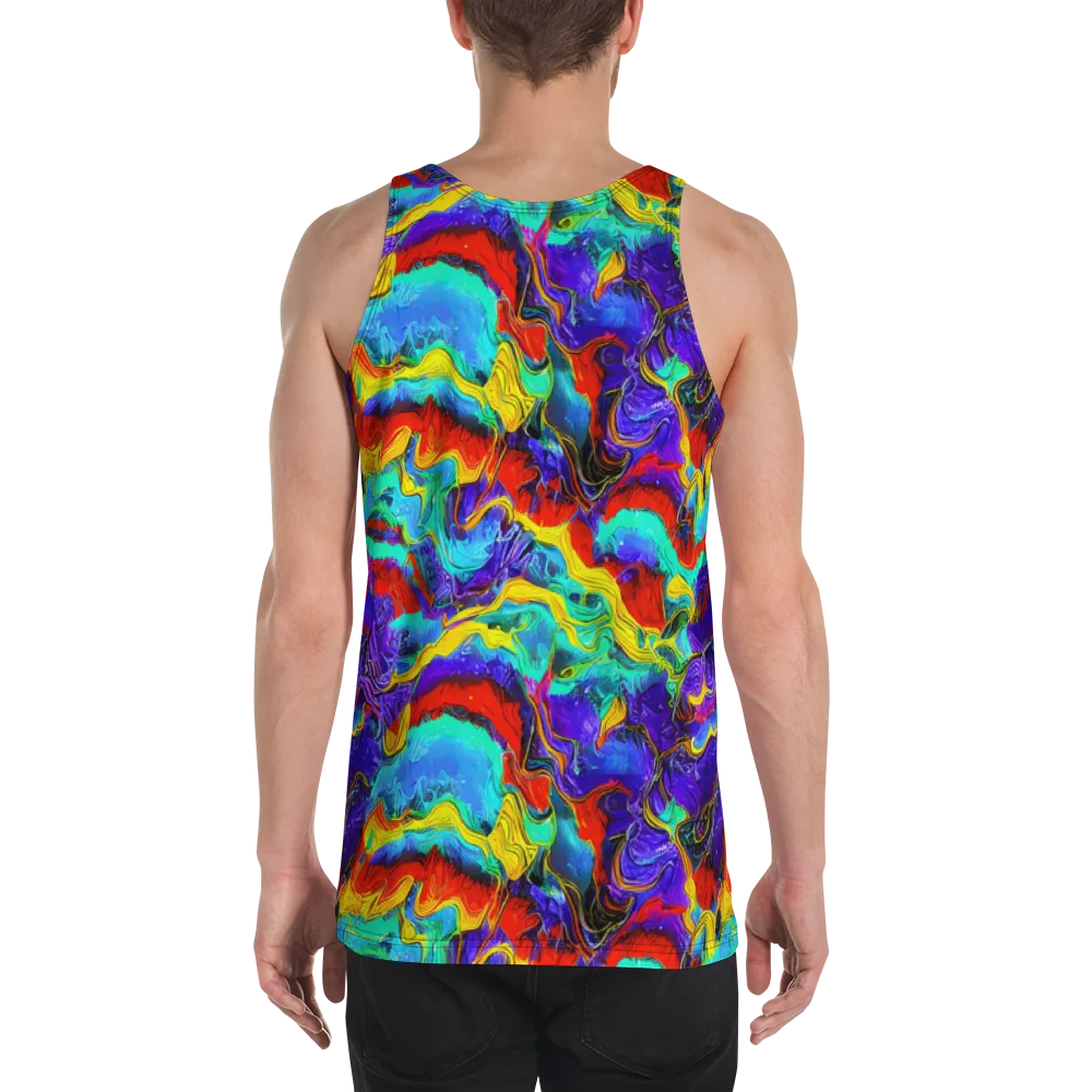 Rainbow Riptide on Men's Tank Top — Back