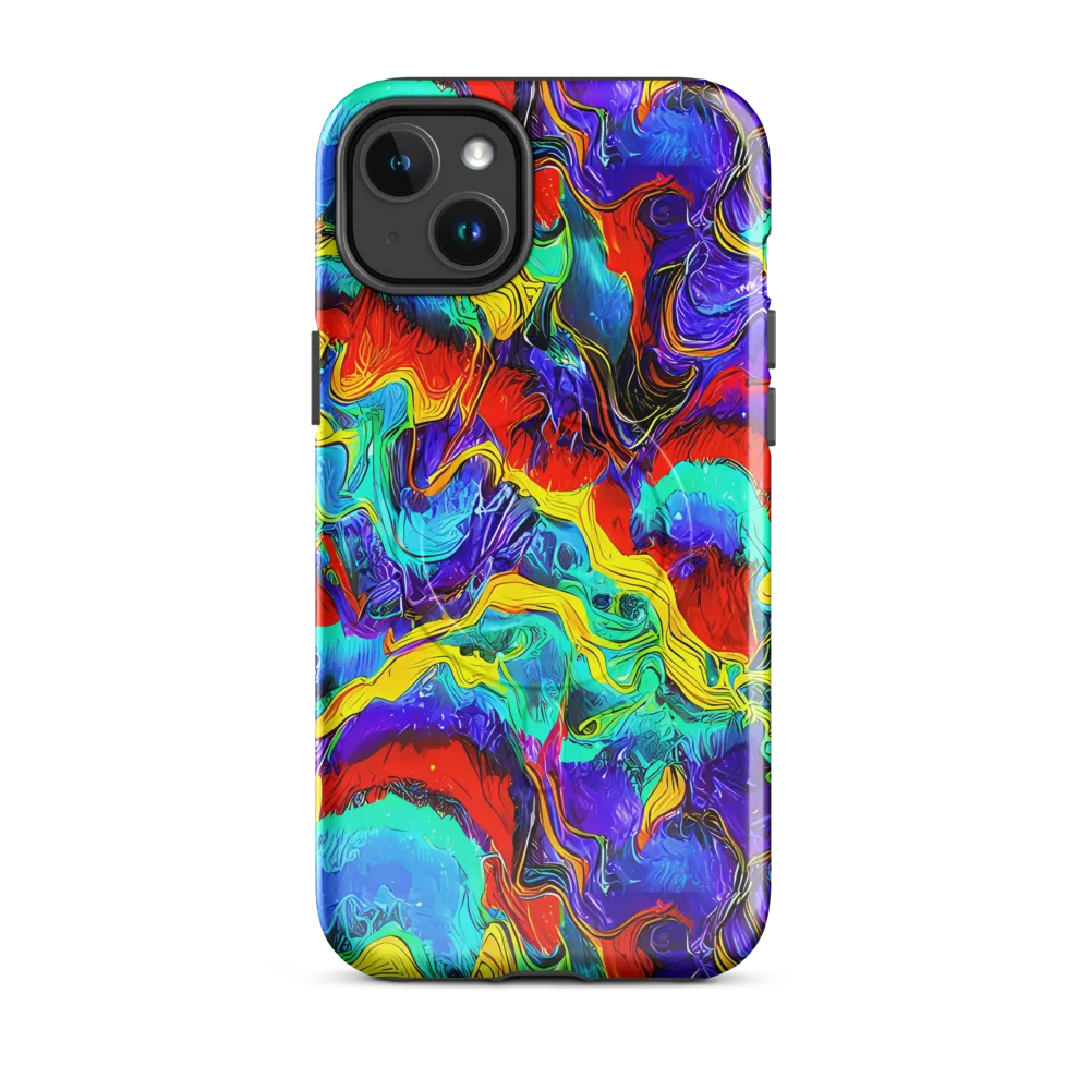 Rainbow Riptide on MagSafe Tough Case for iPhone® — Front