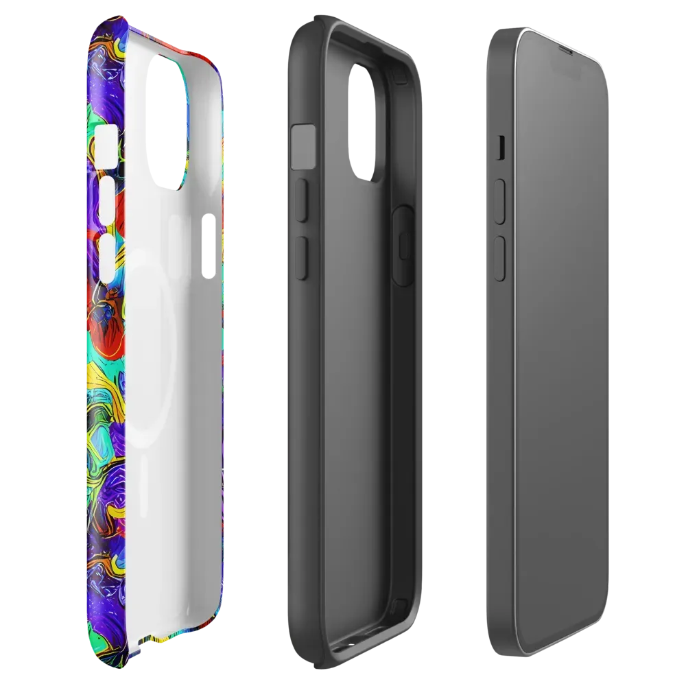 Rainbow Riptide on MagSafe Tough Case for iPhone® — Front