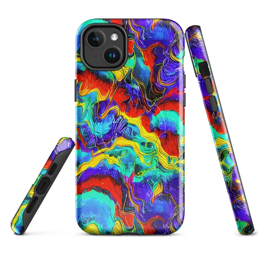 Rainbow Riptide on MagSafe Tough Case for iPhone® — Front