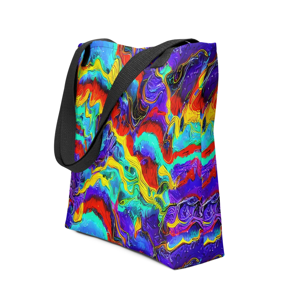 Rainbow Riptide on Tote Bag — Front